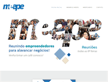 Tablet Screenshot of meepe.com.br